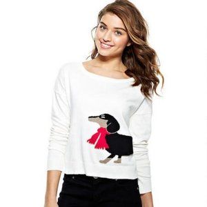 dELiA*s Dachshund Wrap Around Sweater